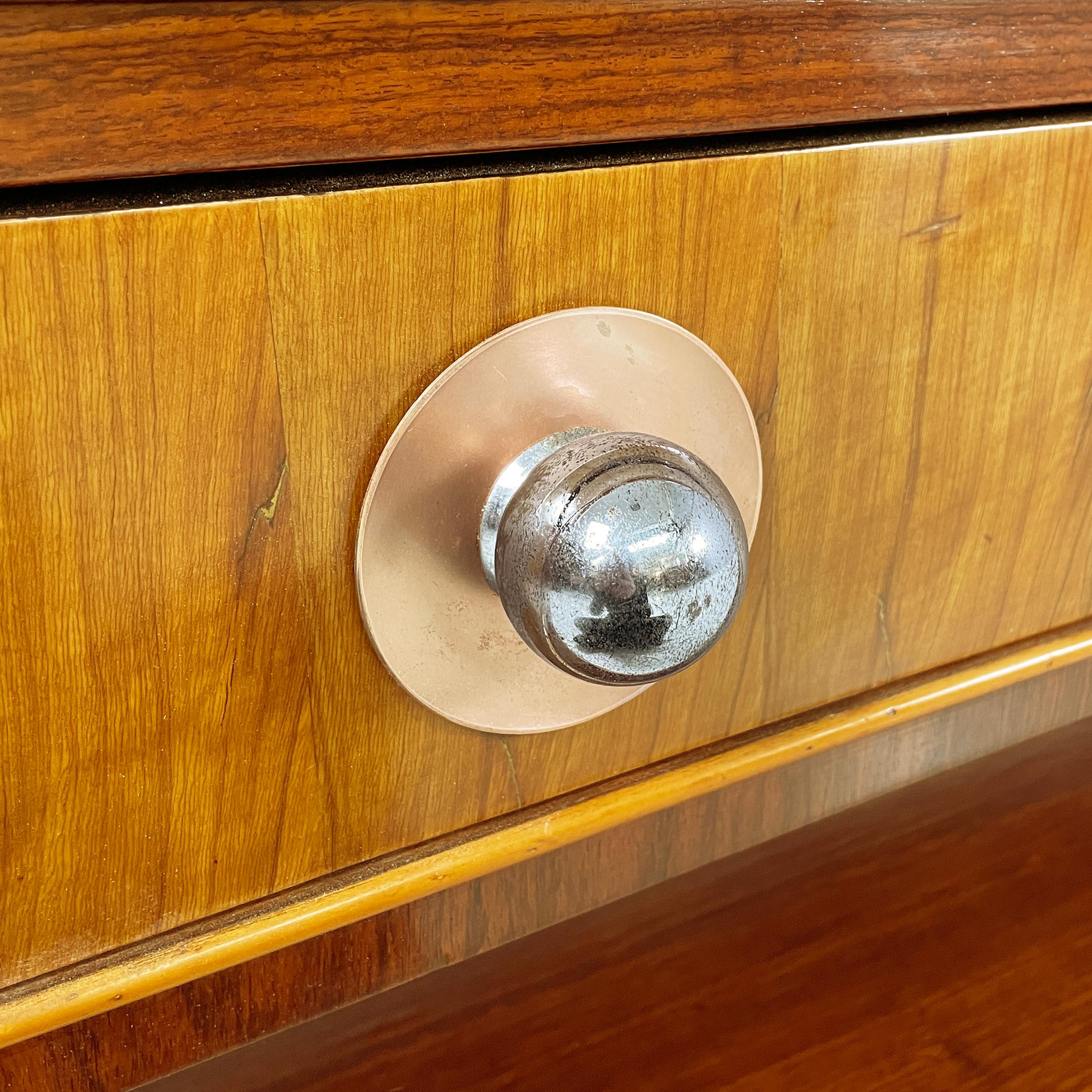 Italian Art Deco Sideboard with bar compartment in wood, 1920s in vendita 10