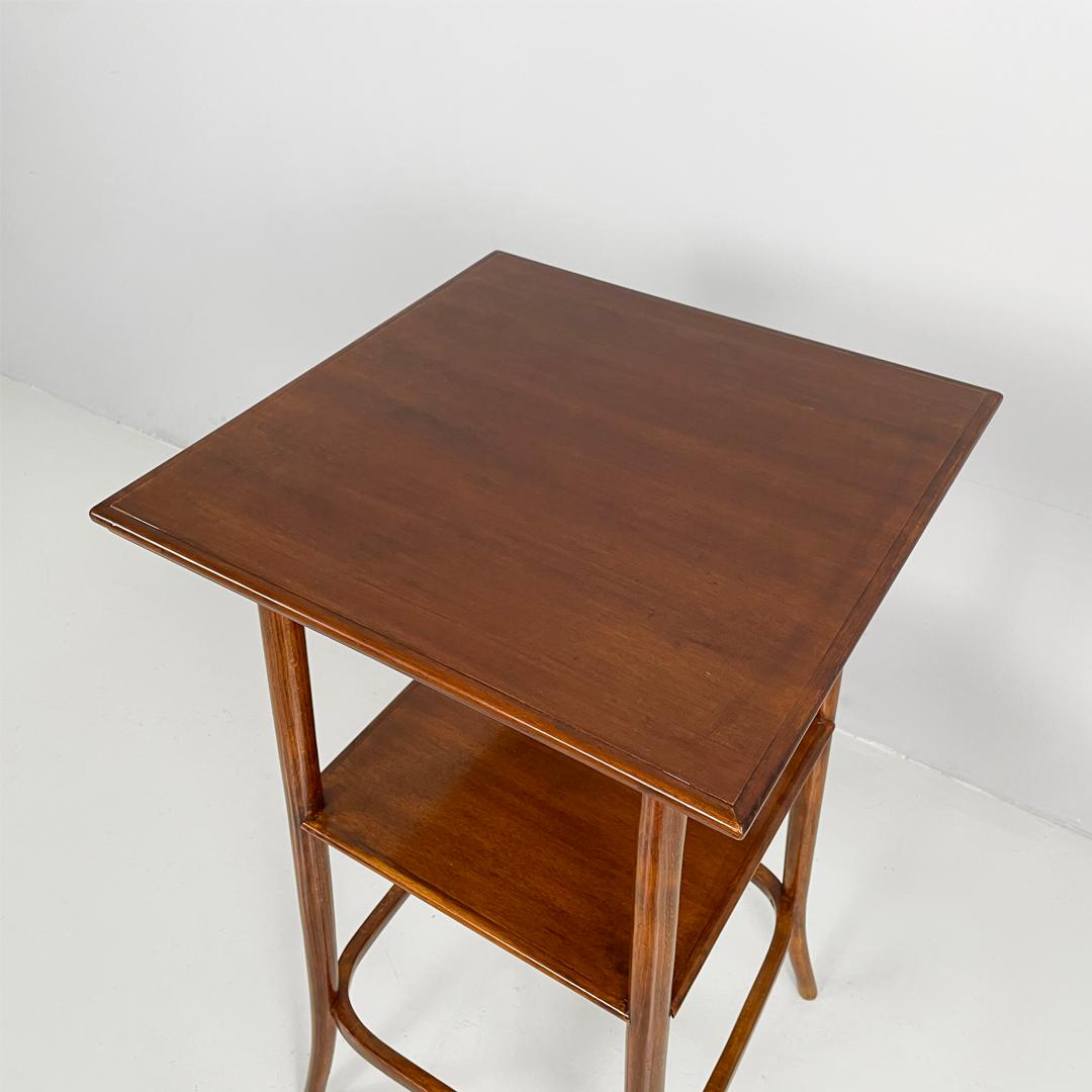 Socle carré en bois art déco italien, années 1920 en vente 4
