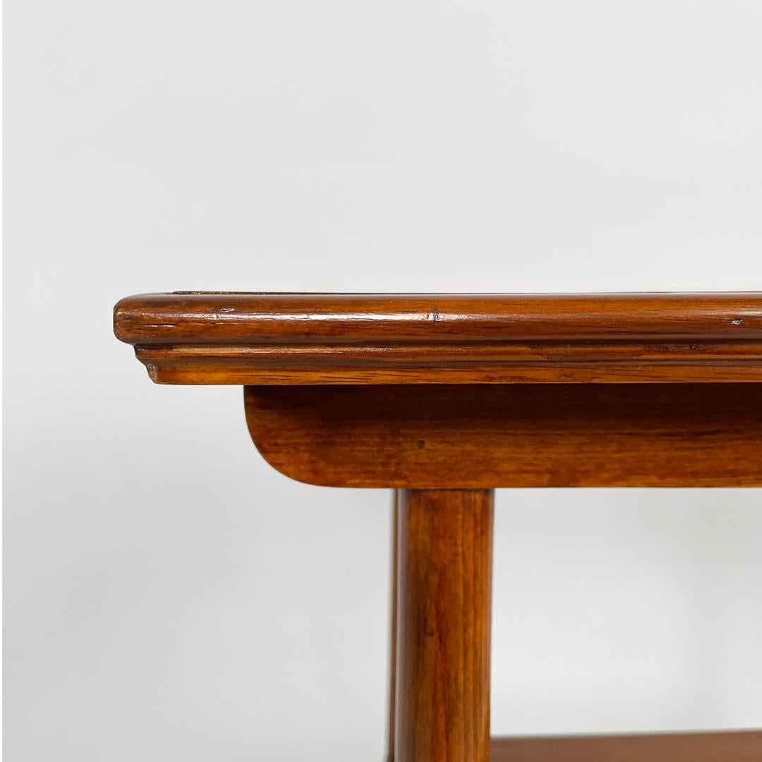 Socle carré en bois art déco italien, années 1920 en vente 5