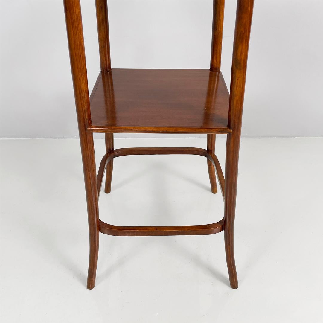 Socle carré en bois art déco italien, années 1920 en vente 3