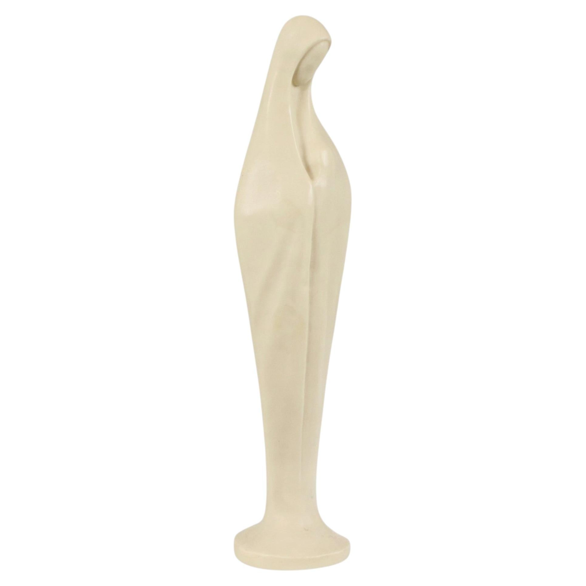 Italian Art Deco Style Statue of Mary with Child Faro 40cm
