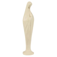 Italian Art Deco Style Statue of Mary with Child Faro 40cm