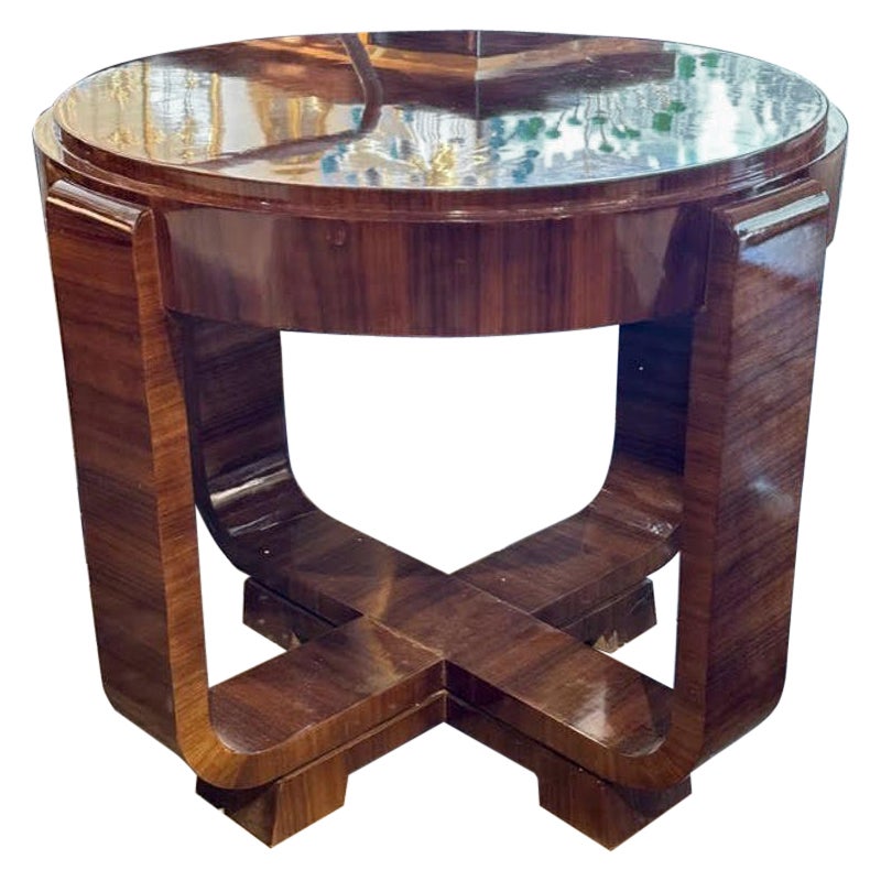 Tavolini in noce in stile Art Déco italiano in vendita