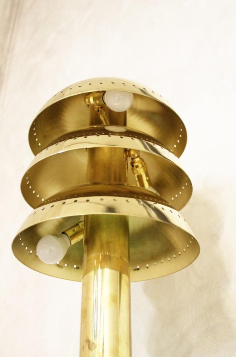 Brass Italian Art Deco Table Lamp by Fabio Ltd For Sale