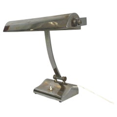 Italian Art Deco table lamp in chromed brass, 1930s
