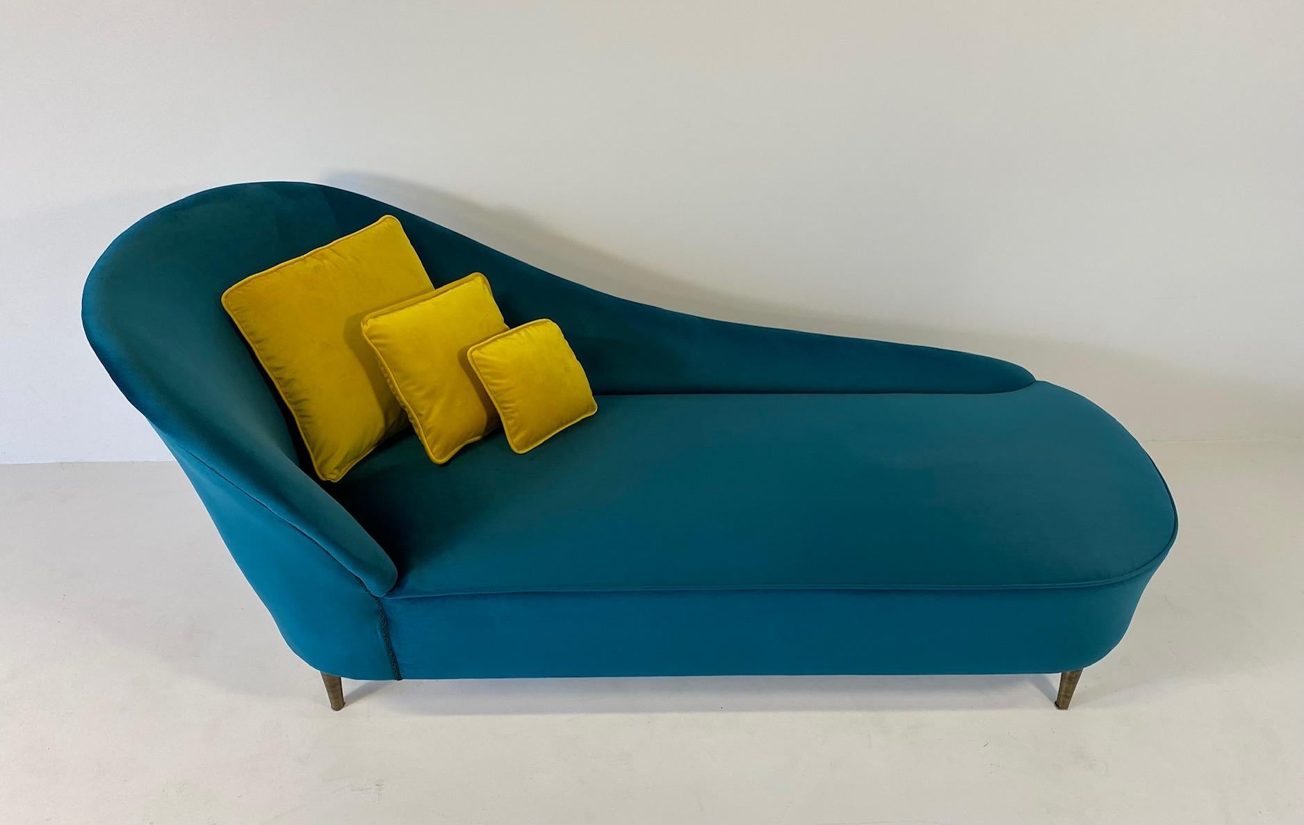 teal chaise longue