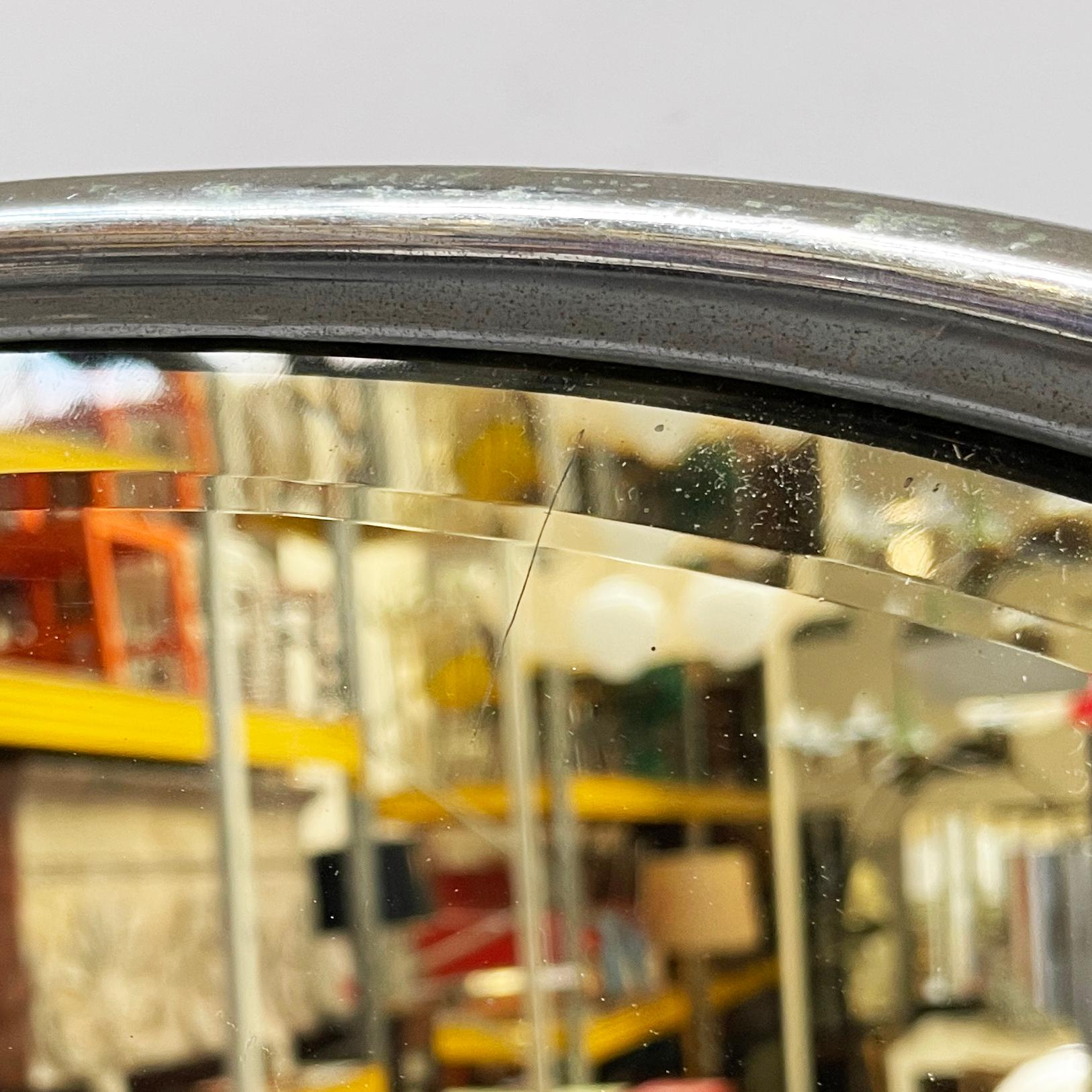 Miroir mural inclinable italien Art Deco avec étagère en verre et métal, années 1930 en vente 13