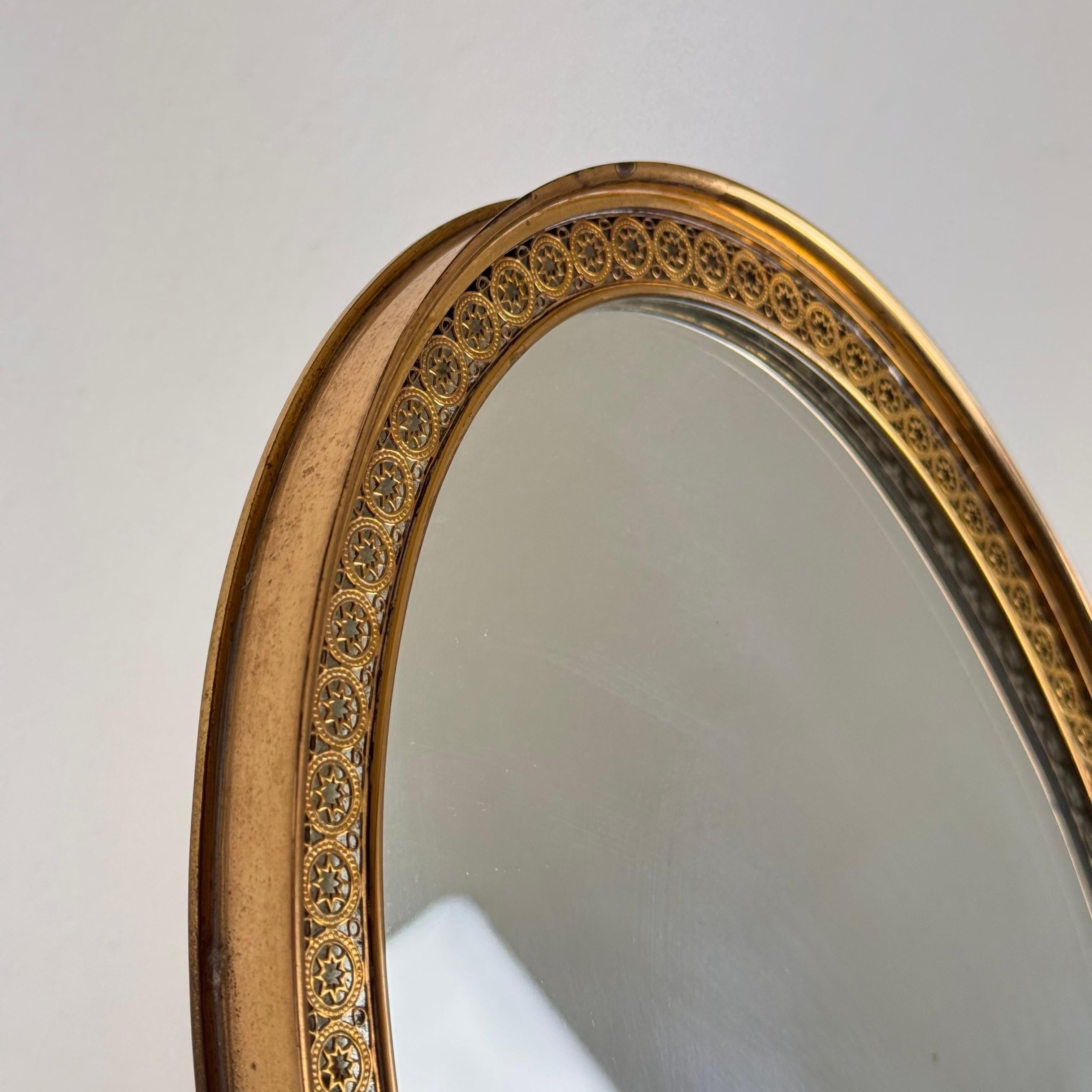 Espejo de tocador italiano Art Deco de Pier Luigi Colli, década de 1940 en Bueno estado para la venta en Bagnolo Mella, Brescia