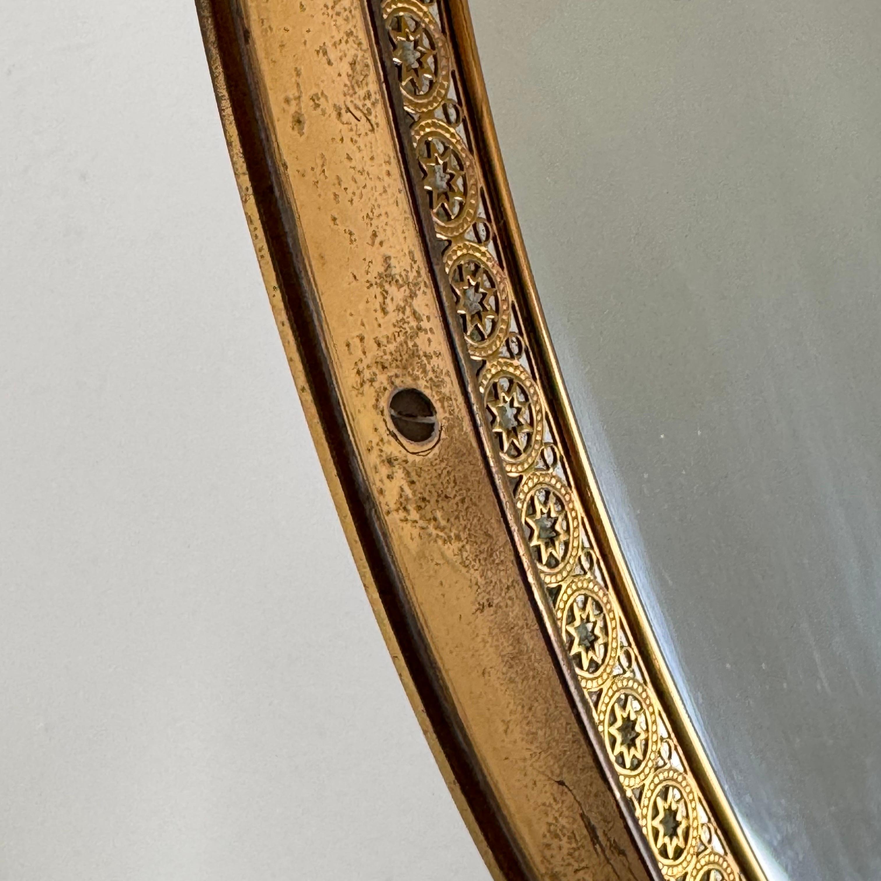 Espejo de tocador italiano Art Deco de Pier Luigi Colli, década de 1940 mediados del siglo XX en venta