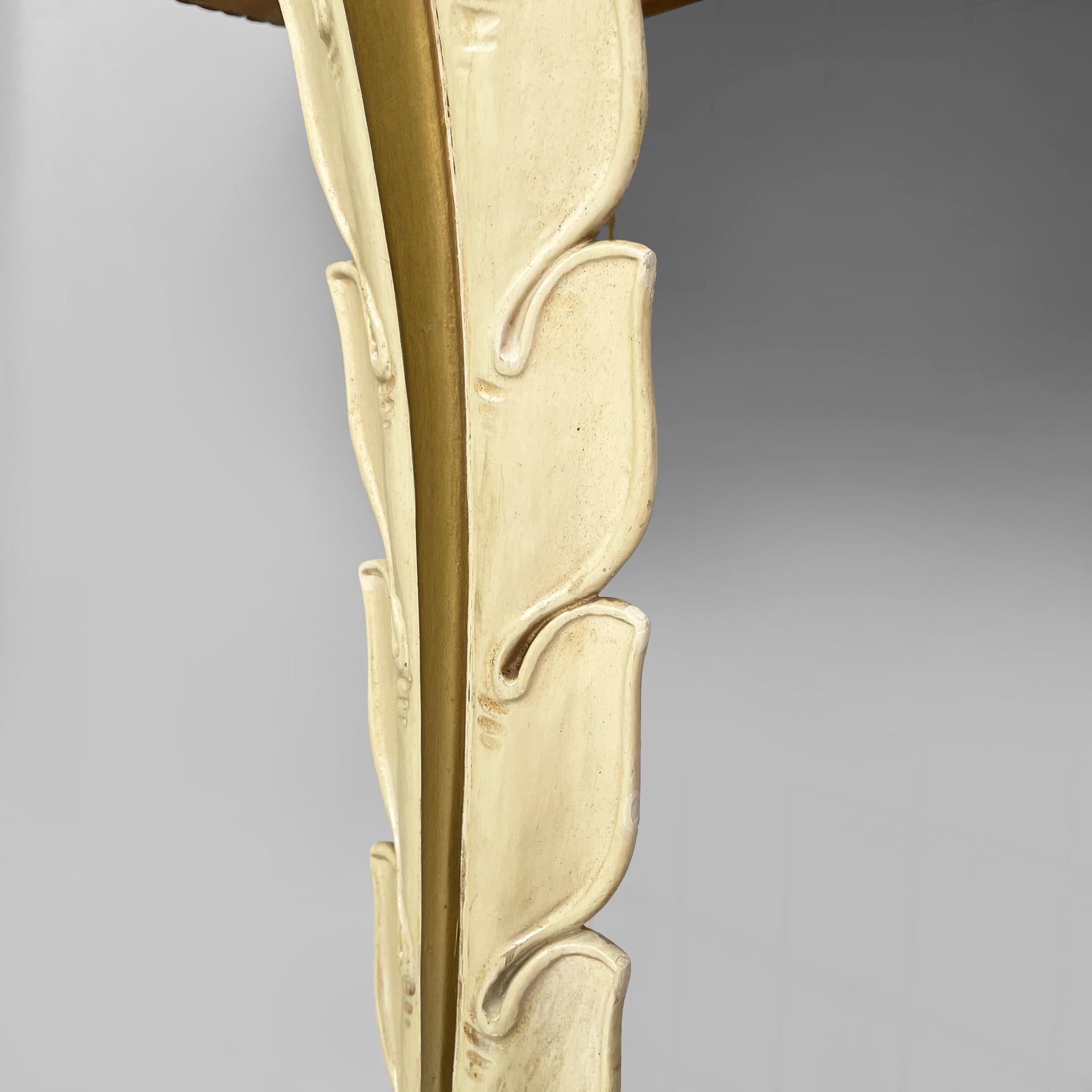Italian Art Deco wall console in wood and mirror, 1940s For Sale 11