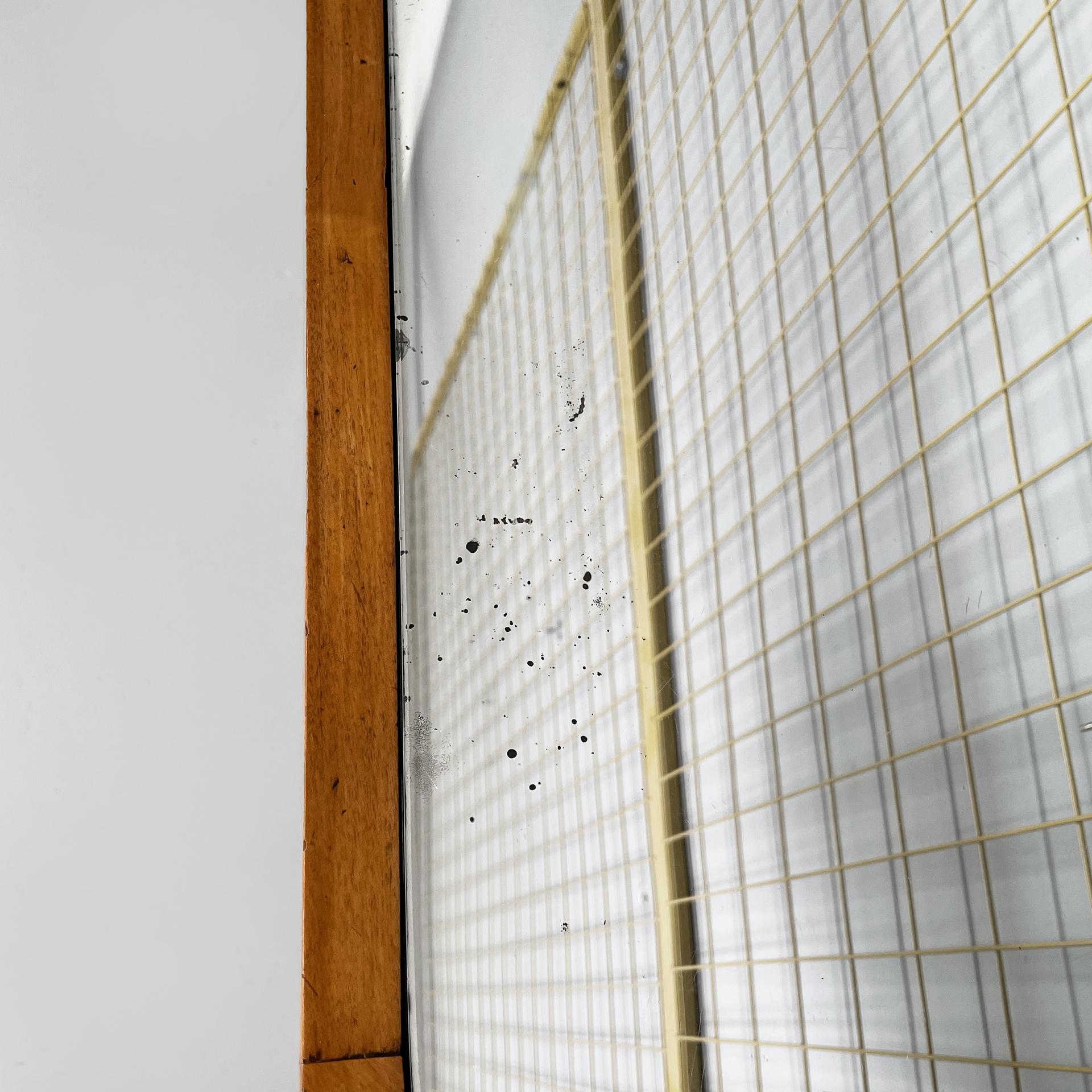 Italian Art Deco wall console in wood and mirror, 1940s For Sale 1
