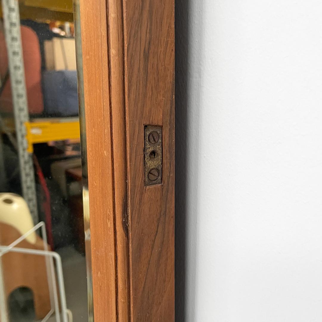 Italian Art Deco wall mirror in wood, 1940s For Sale 3