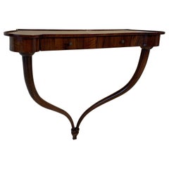 Italian Art Deco Walnut Console, 1930s