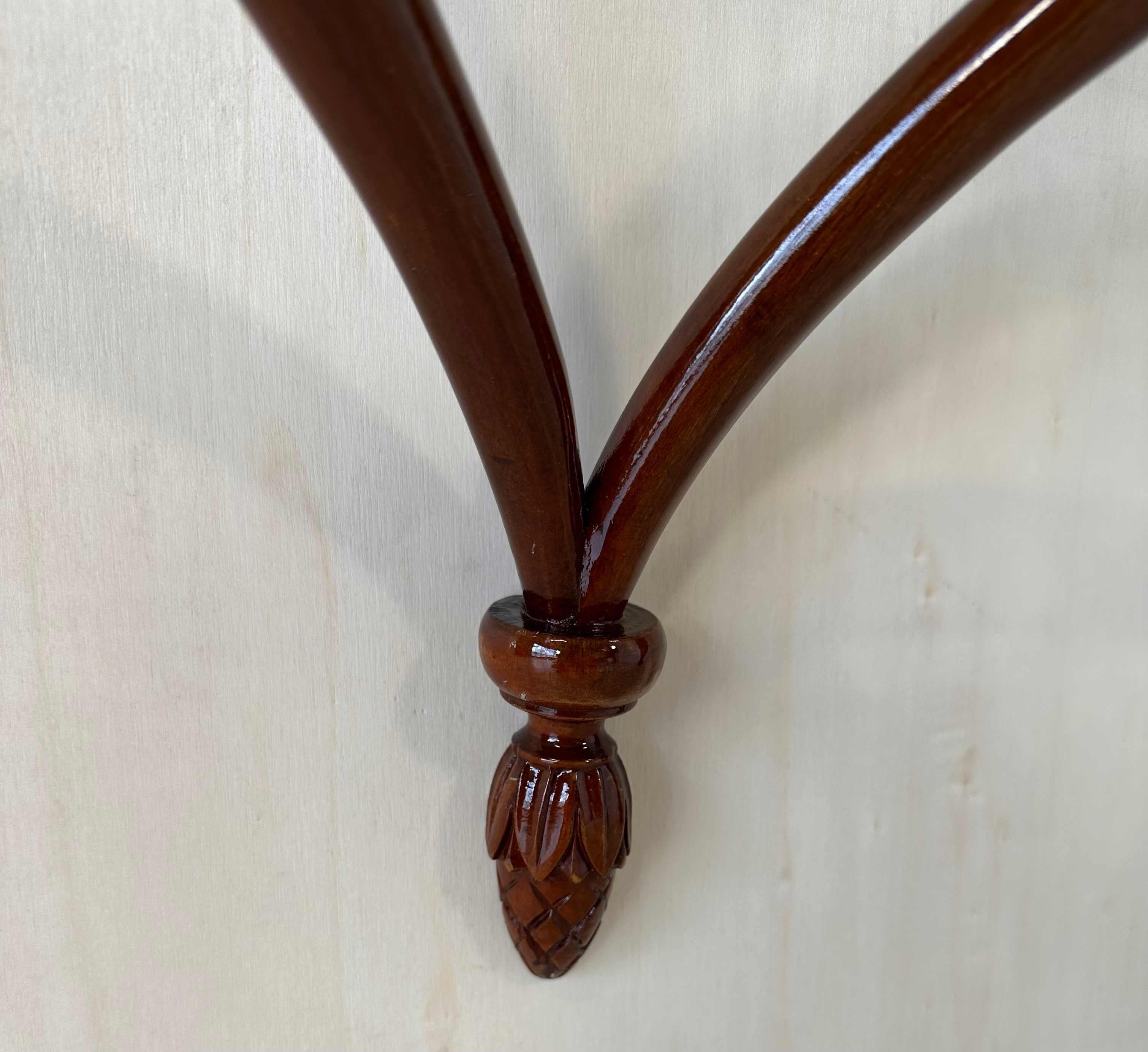 Italian Art Deco Walnut Hanging Console Table, 1930s For Sale 2
