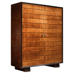 Italian Art Deco Large Cabinet in Maple