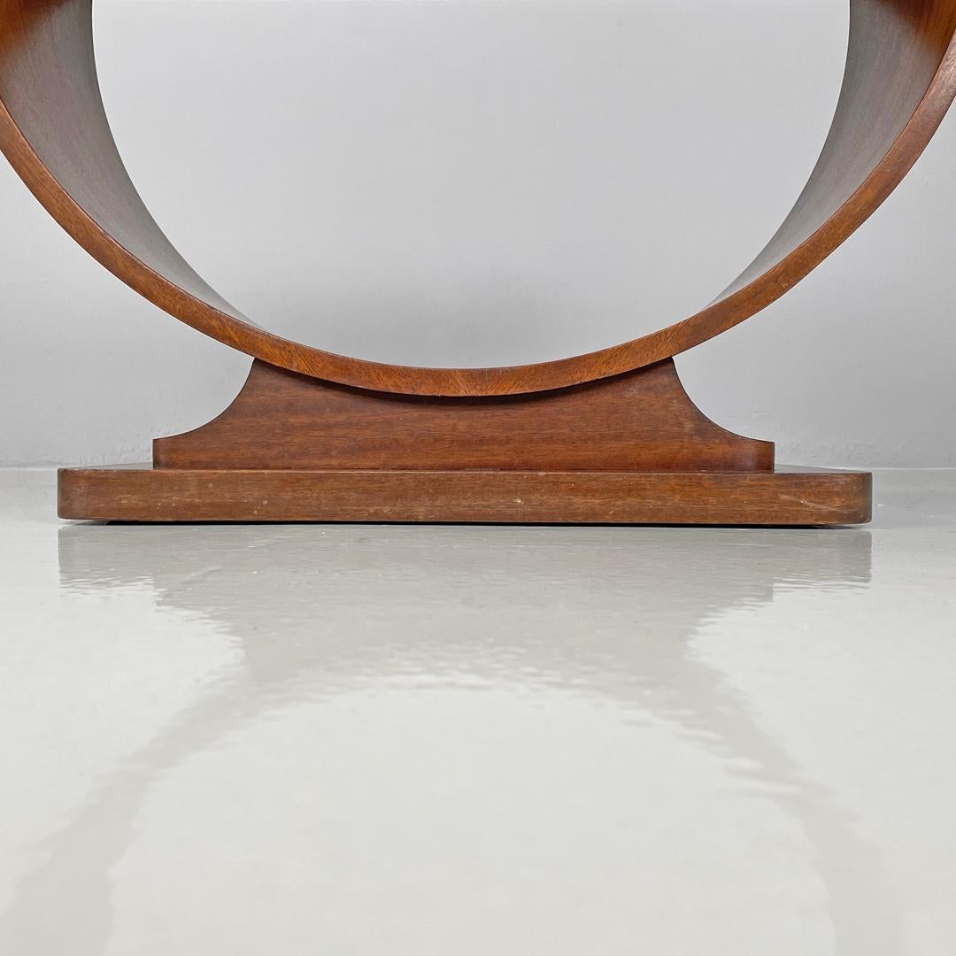 Table basse italienne Art déco avec pieds en demi-cercle, années 1930 en vente 6