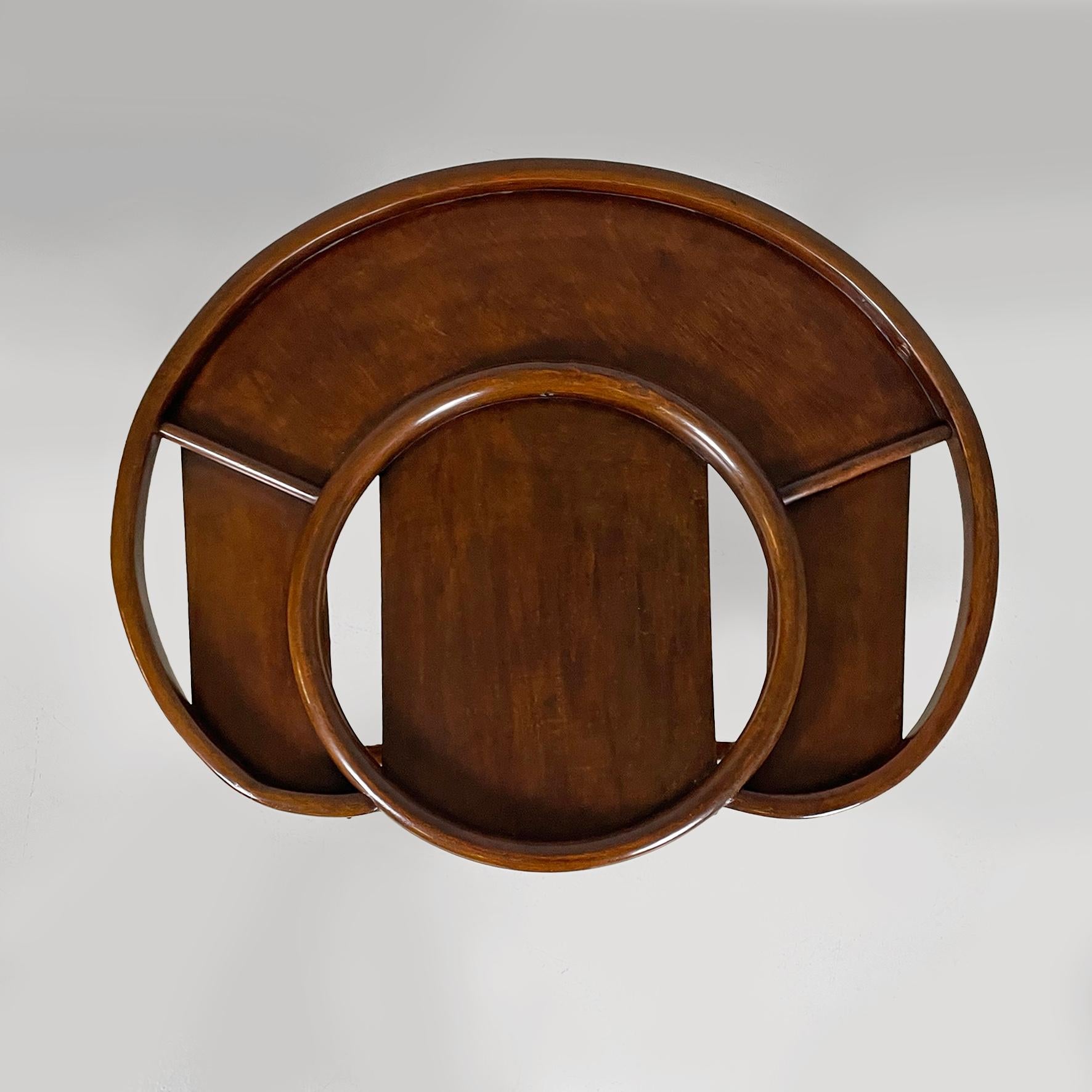 Italian art deco wooden coffee tables with tray on the top, 1900s For Sale 10