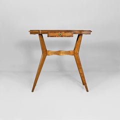 Console italienne en bois Art déco, années 1940