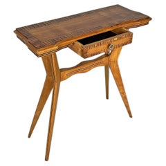Console italienne en bois Art déco, années 1940