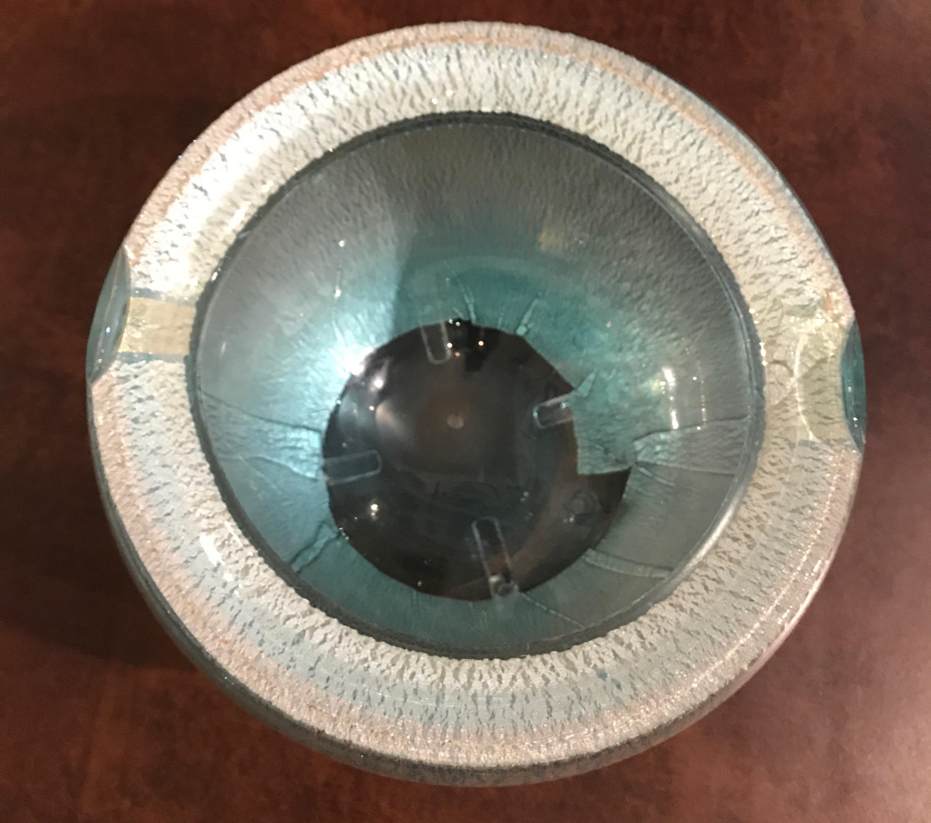 20th Century Italian Art Glass Bowl on Lucite Base