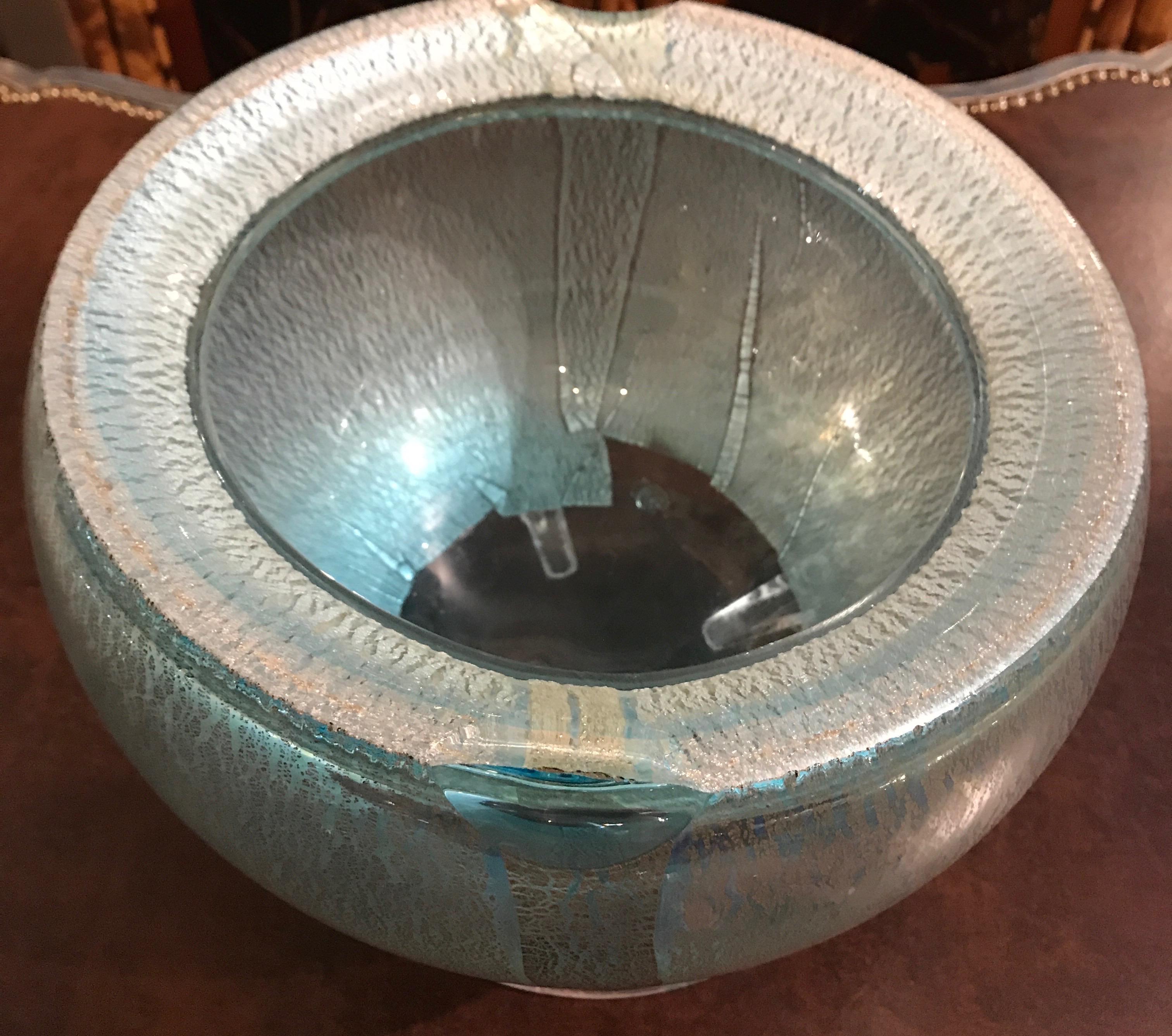 Italian Art Glass Bowl on Lucite Base 5
