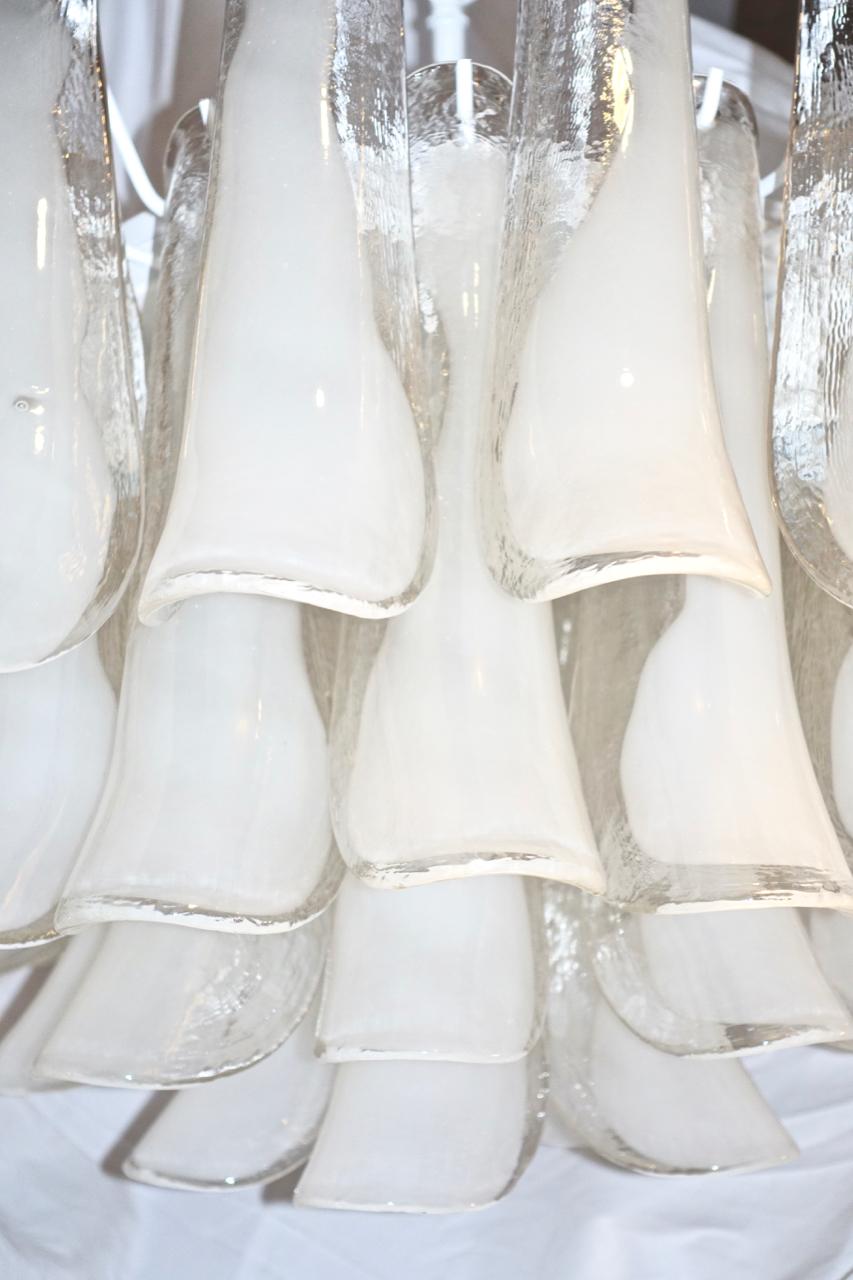 Mid-20th Century Italian Art Glass Chandelier For Sale