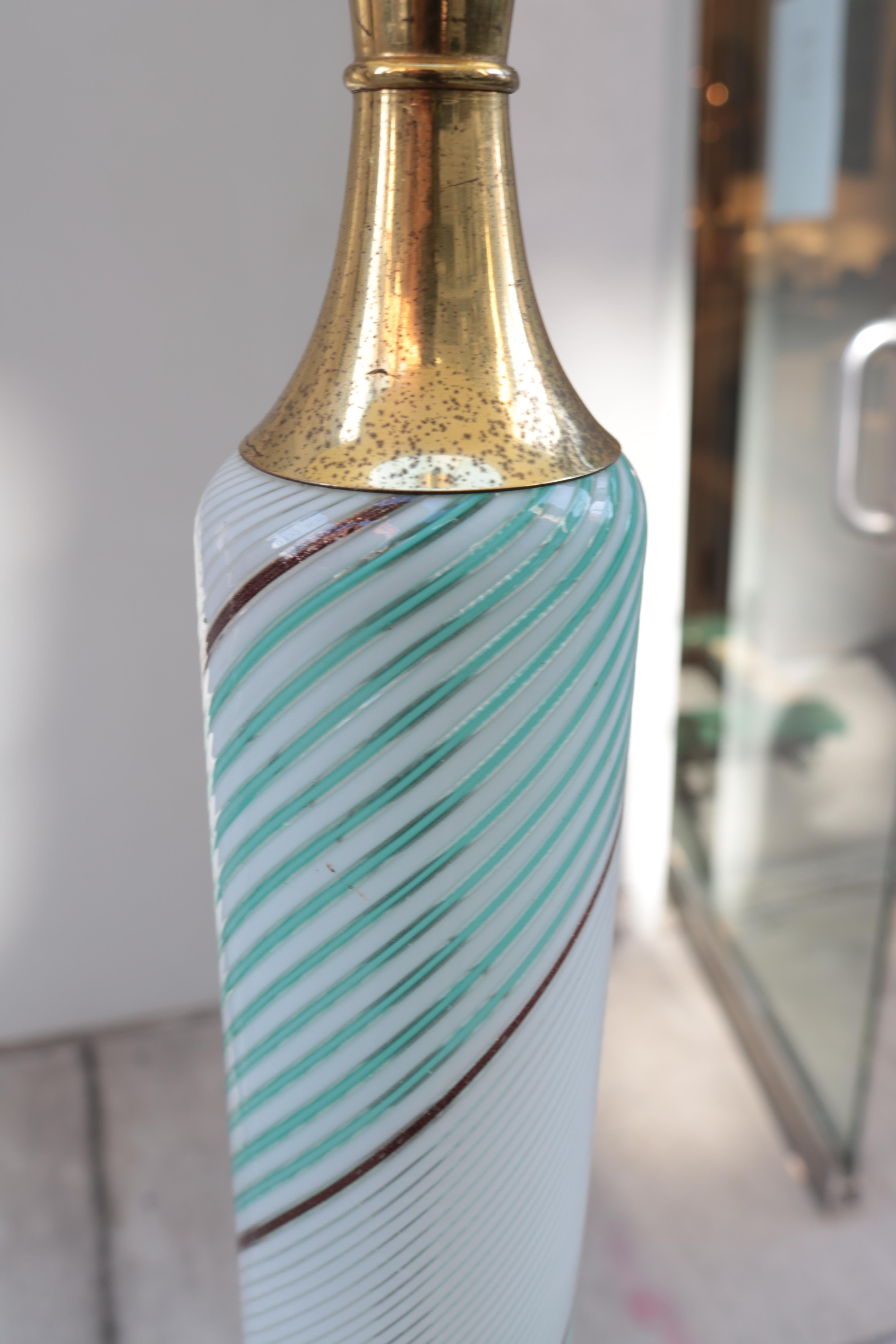 Modern Italian Art Glass Floor Lamp For Sale