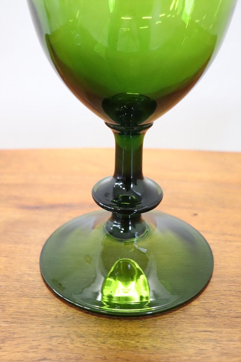 Italiano Vaso italiano in vetro artistico Greene & Greene, circa anni '60 in vendita