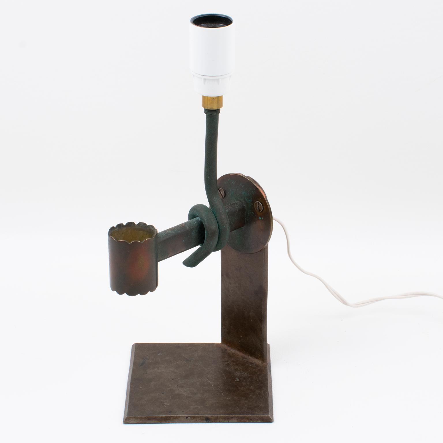 Italienische Murano-Tischlampe oder Wandleuchter aus Kunstglas im Angebot 1