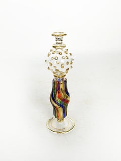 Italian art glass perfume bottles, 1960