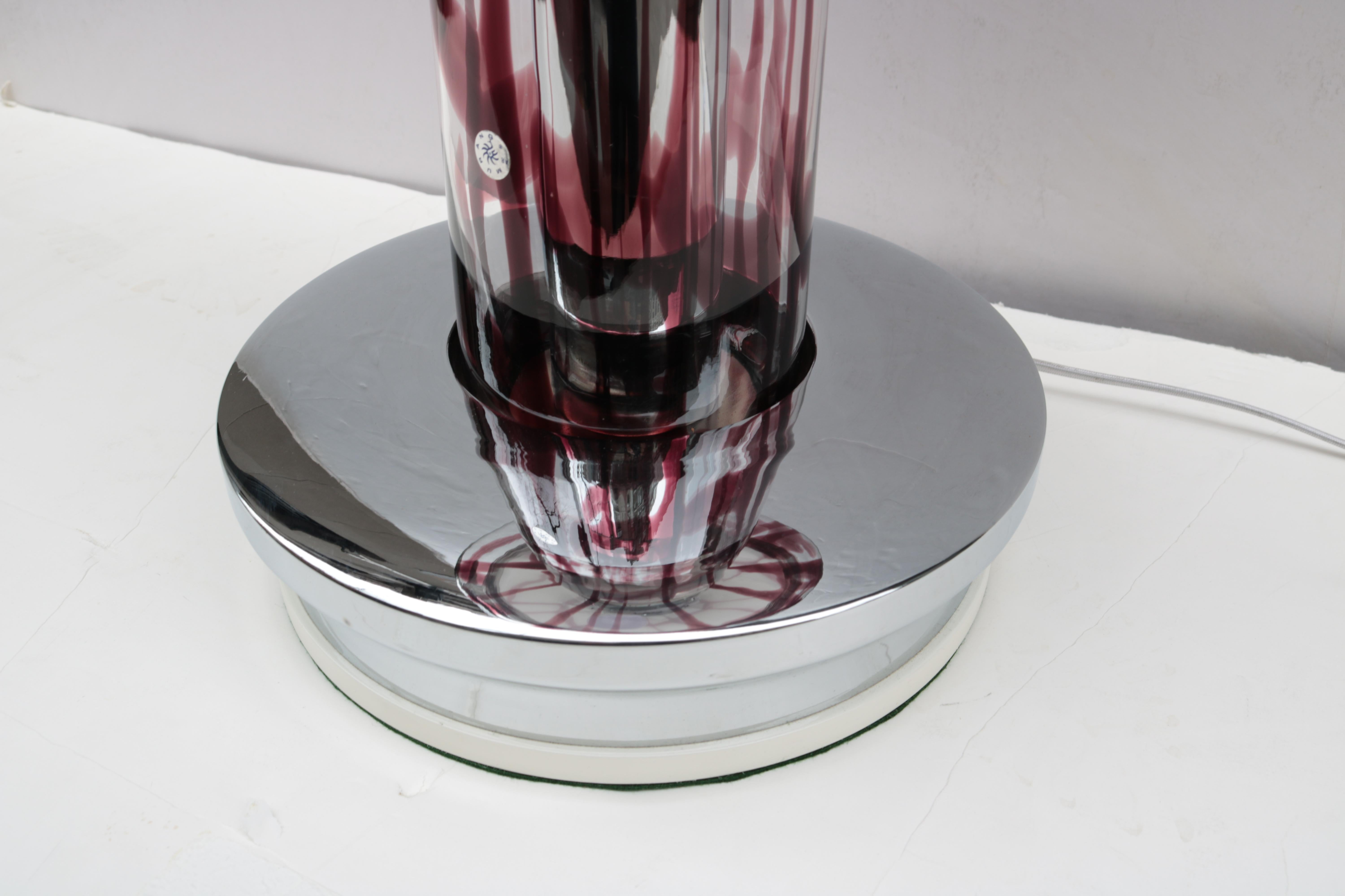 Lampe de table en verre d'art italien Bon état - En vente à New York, NY