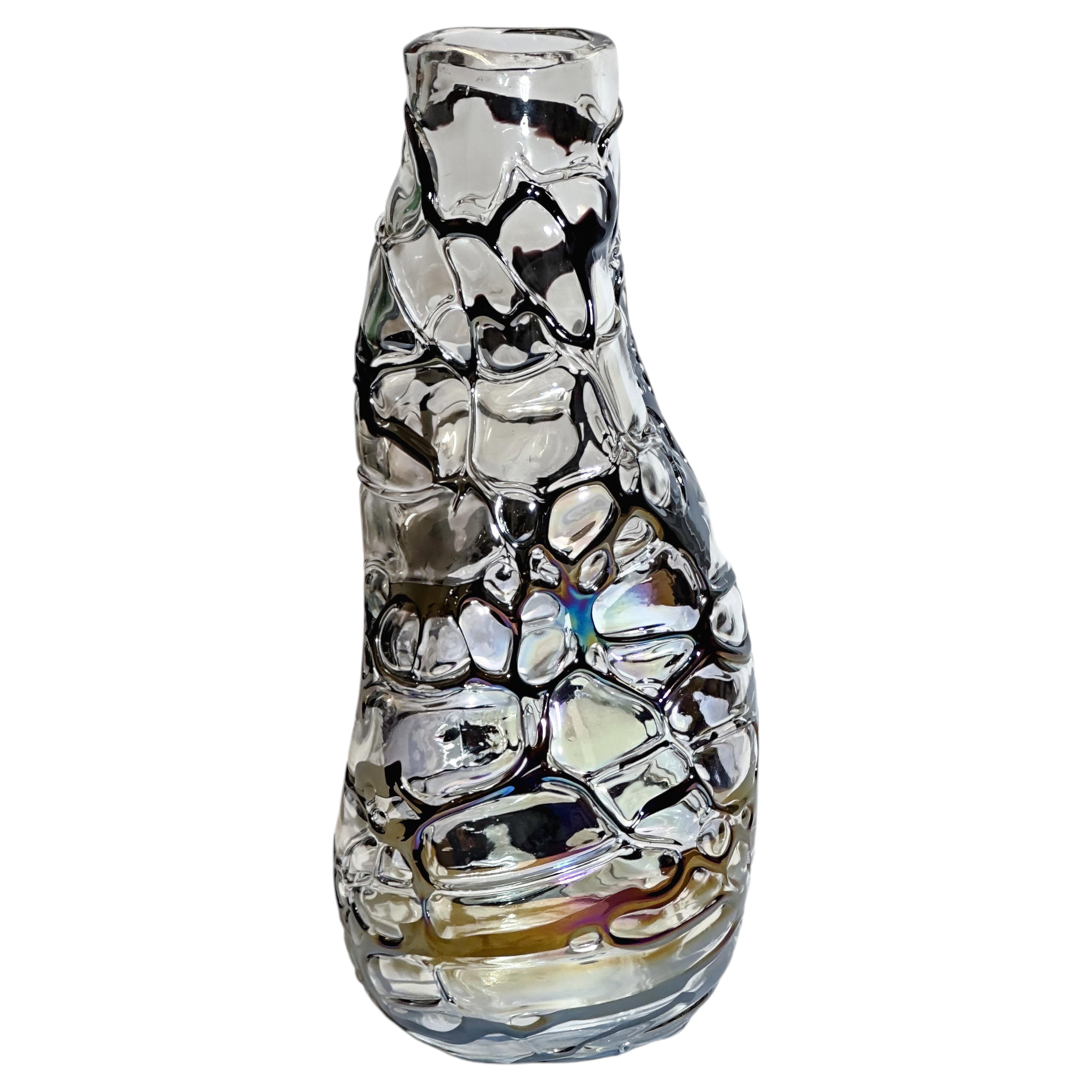 Italian Art Glass Vase Attributed to Angelo Rinaldi Liane Series, 1970s