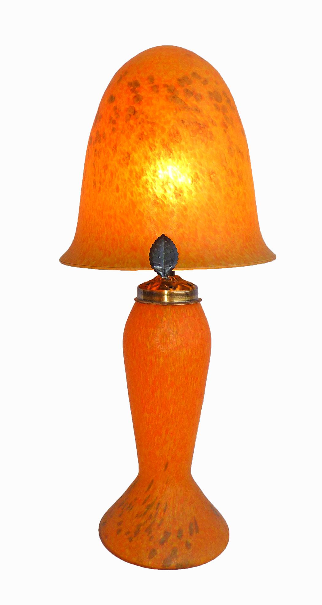 amber mushroom lamp