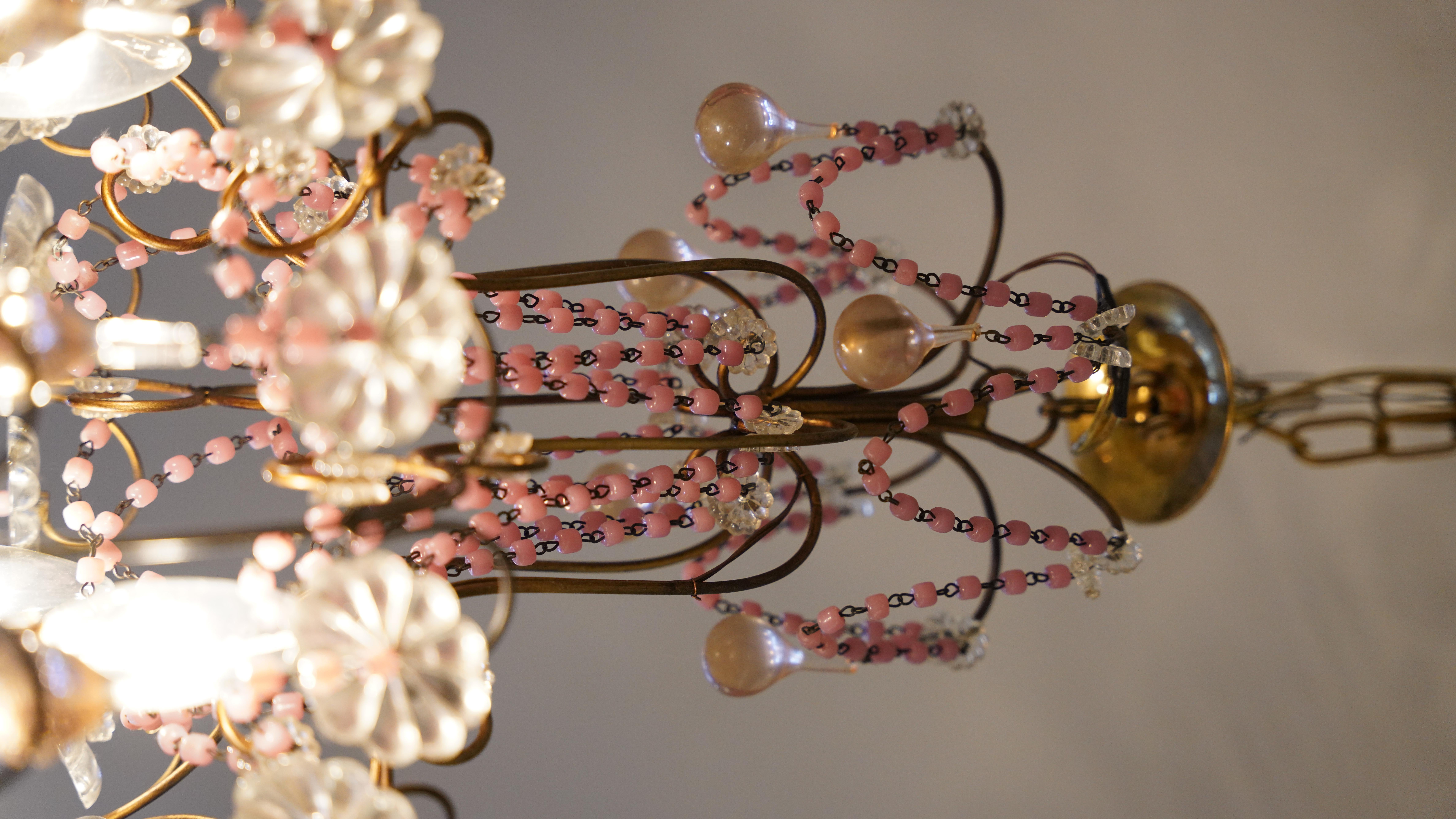 Lustre Art Nouveau italien Bon état - En vente à North Charleston, SC