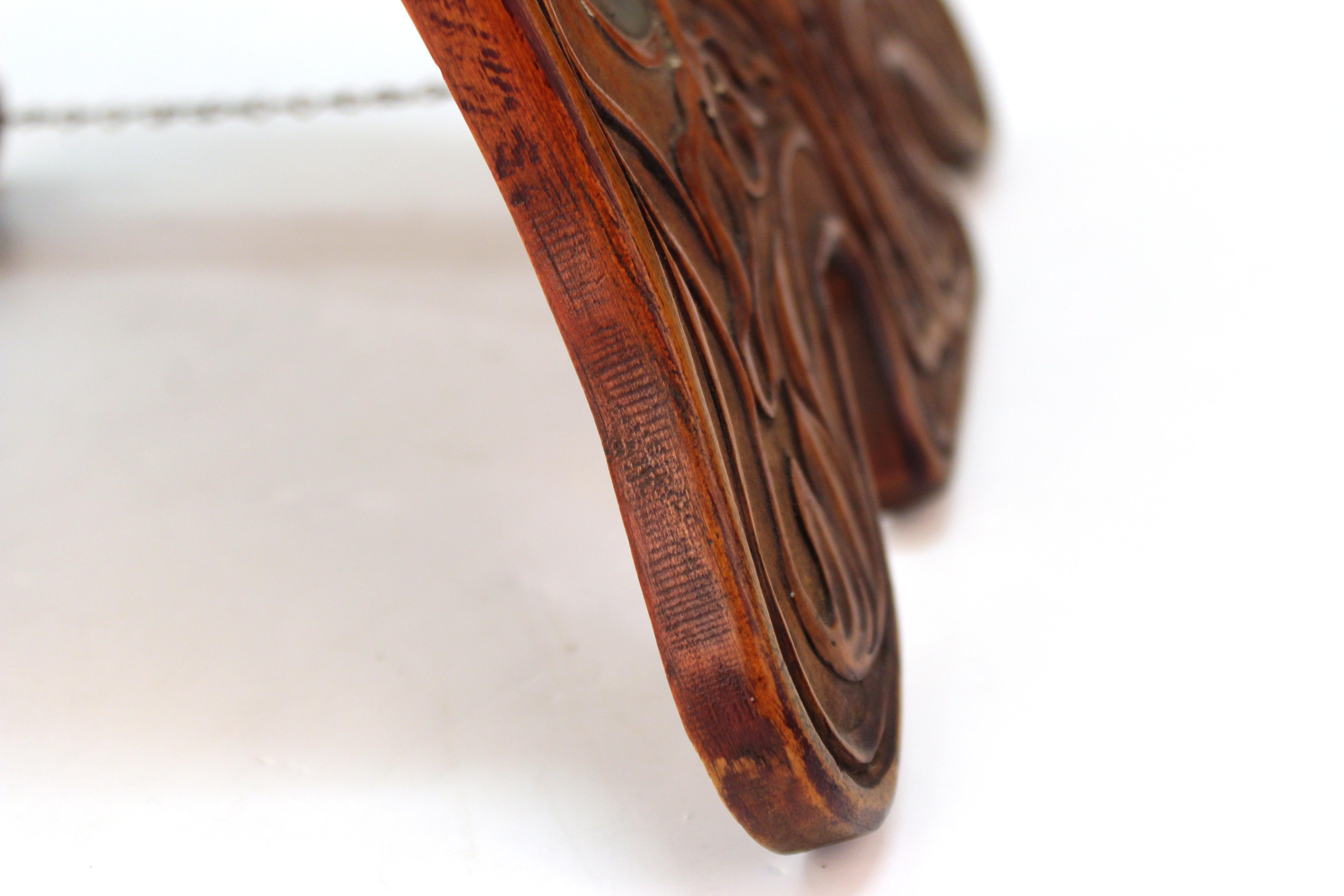 Italian Art Nouveau Picture Frame in Fruitwood and Silver Carlo Zen Attributed 5