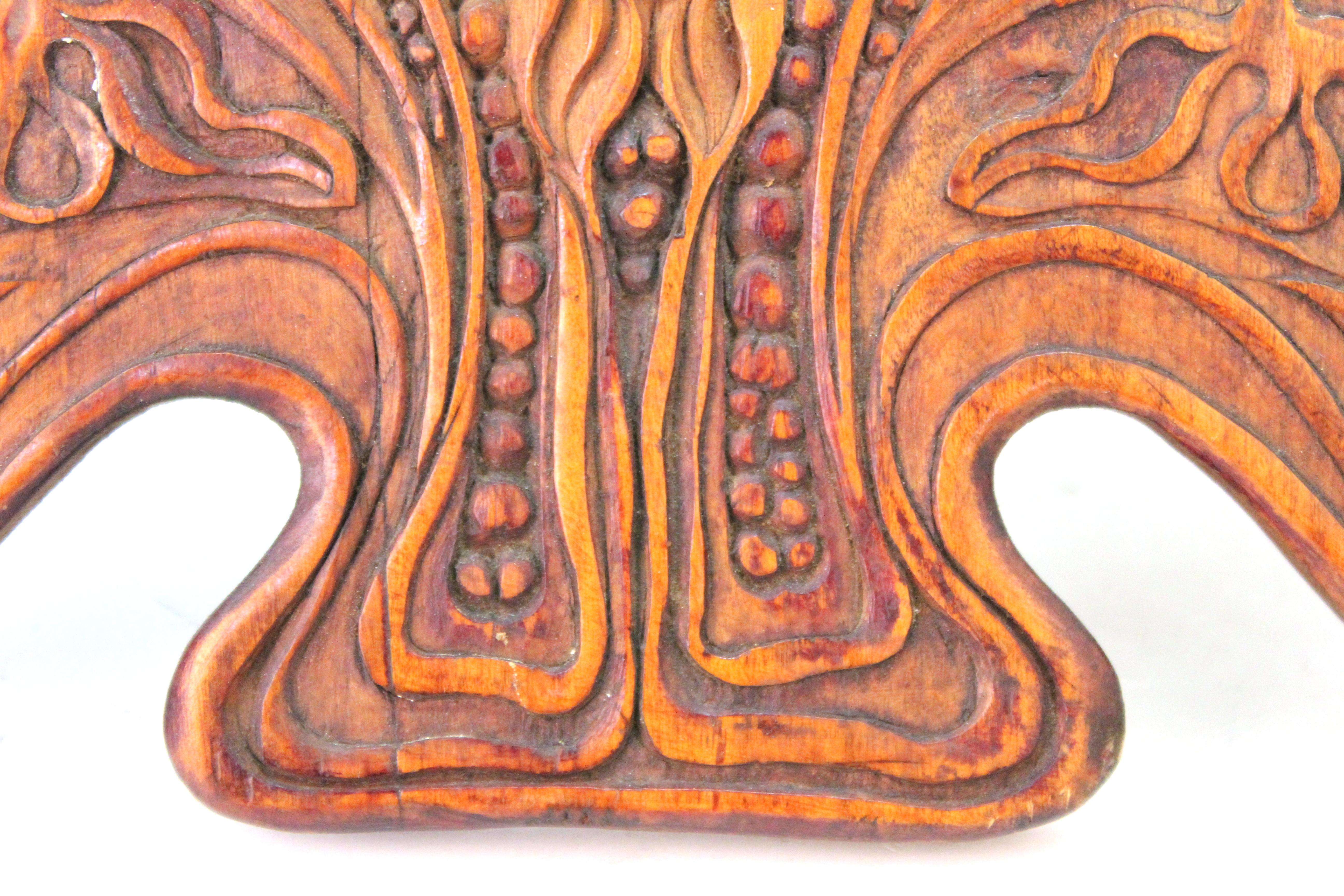Italian Art Nouveau Picture Frame in Fruitwood and Silver Carlo Zen Attributed For Sale 2