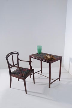 Italian Art Nouveau style desk and chair set