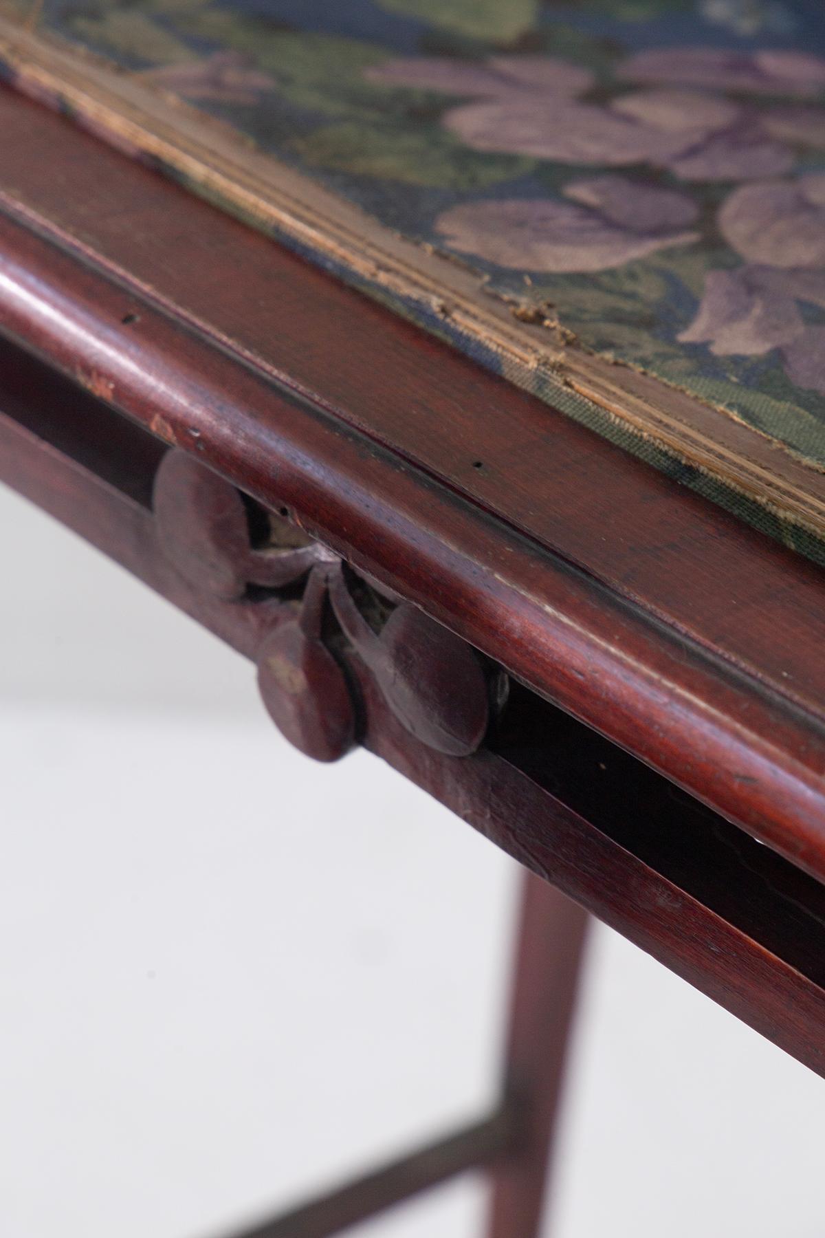 Italian Art Nouveau style desk and chair set For Sale 1