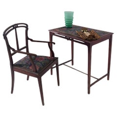 Ensemble bureau et chaise de style Art Nouveau italien