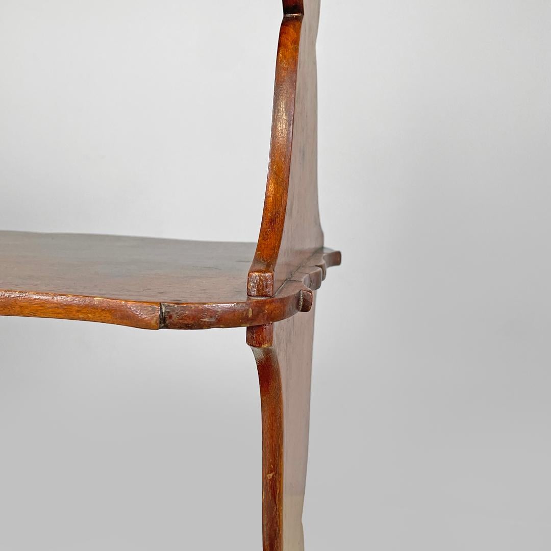 Bibliothèque italienne Art Nouveau avec trois étagères, début des années 1900 en vente 9