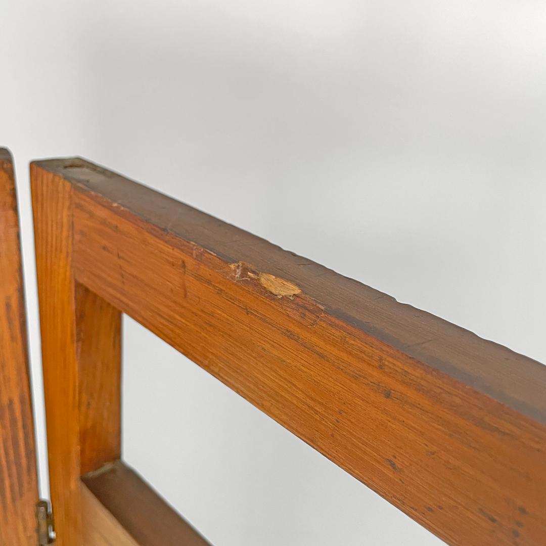 Paravento italiano in legno Art Nouveau con figure umane dipinte a mano, inizio '900 in vendita 3