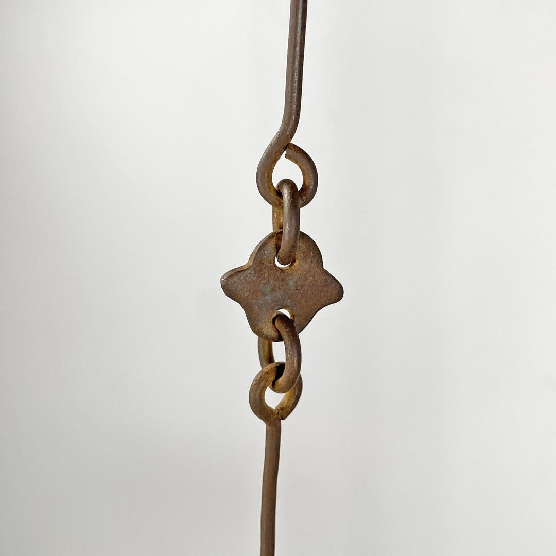 Lampadario italiano in ferro battuto Art Nouveau di Alessandro Mazzucotelli, anni 1910 in vendita 5