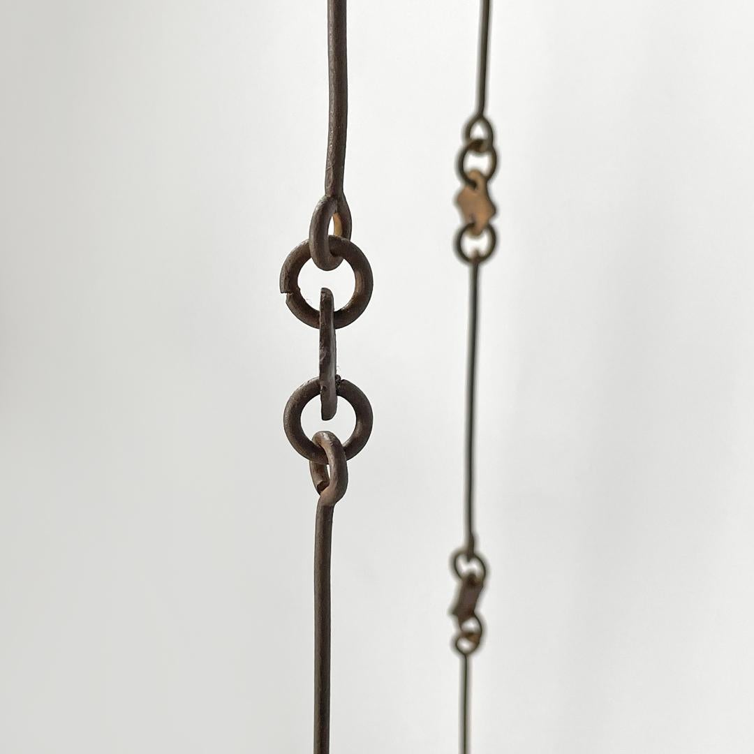 Lampadario italiano in ferro battuto Art Nouveau di Alessandro Mazzucotelli, anni 1910 in vendita 6