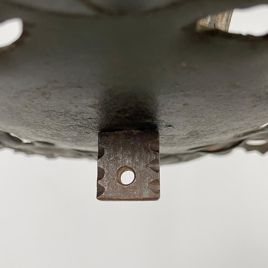 Lampadario italiano in ferro battuto Art Nouveau di Alessandro Mazzucotelli, anni 1910 in vendita 14