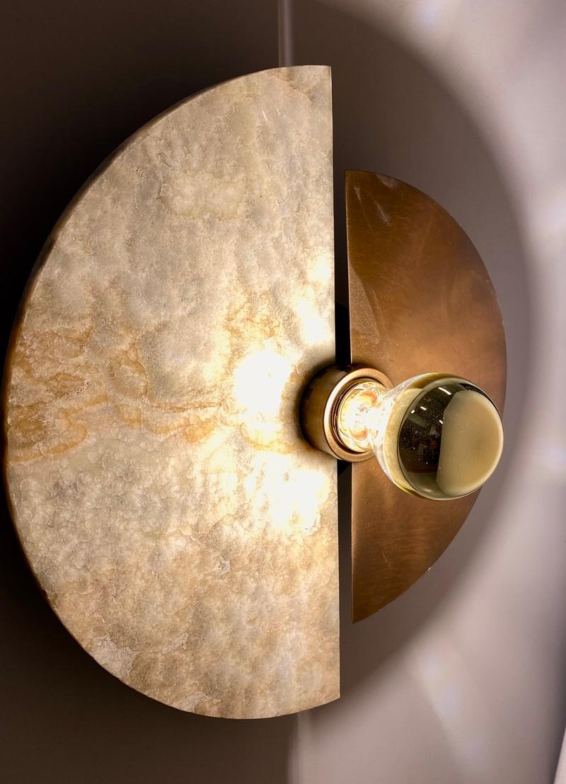 The Levante wall sconce with its circular shape is a strong reference to the sun.
This design element gives the sconce an artistic and symbolic quality that can add interest and meaning to the decor of a room. The circular shape is often associated