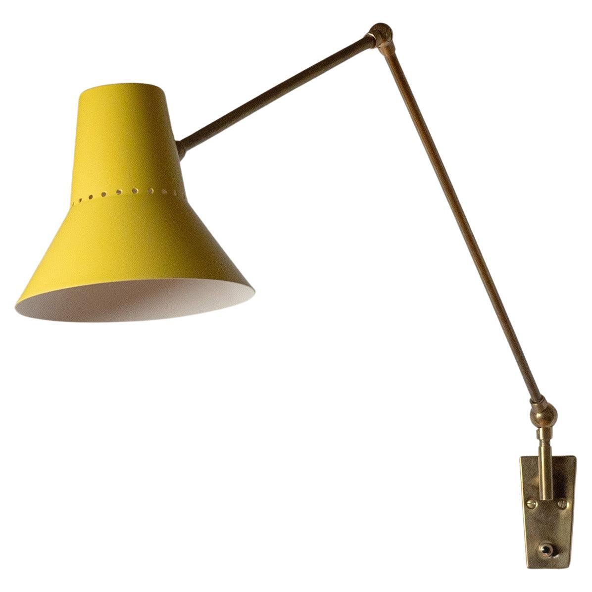 Italian Articulating Wall Light, 1950s For Sale