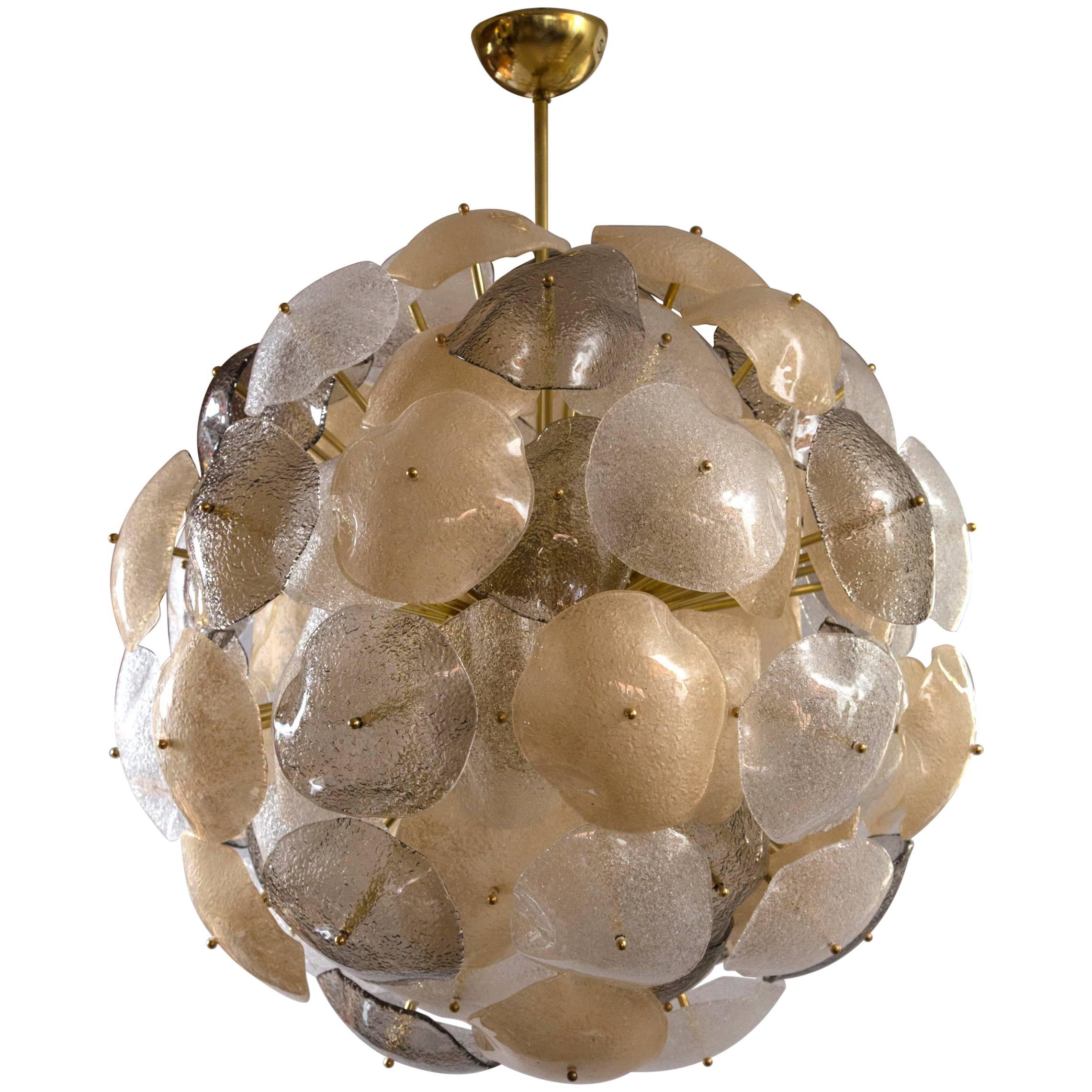 Italienischer mundgeblasener Kunsthandwerker-Kronleuchter