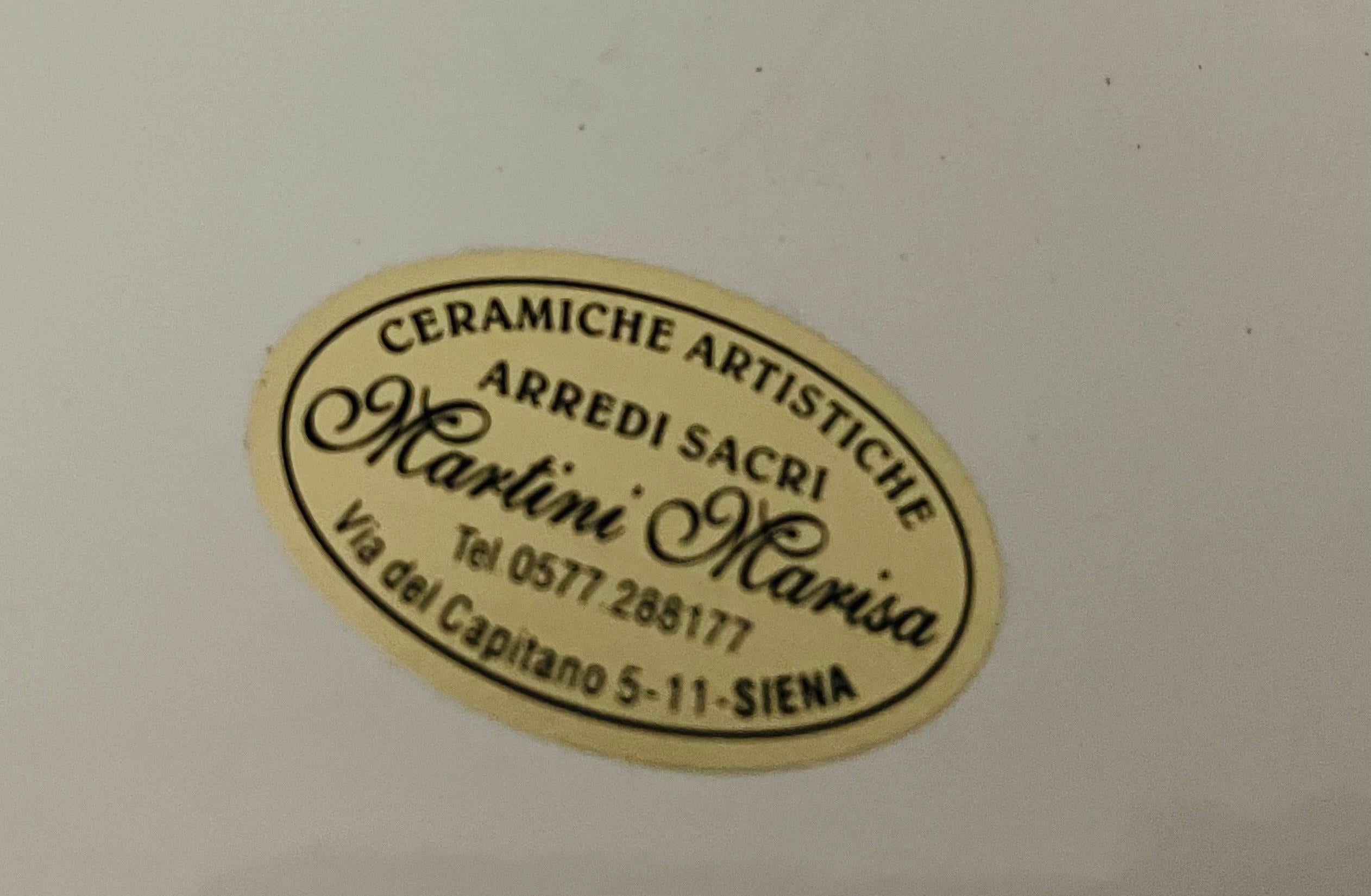 Ceramic Italian  Artisan Lemon Platter Florence Signed For Sale
