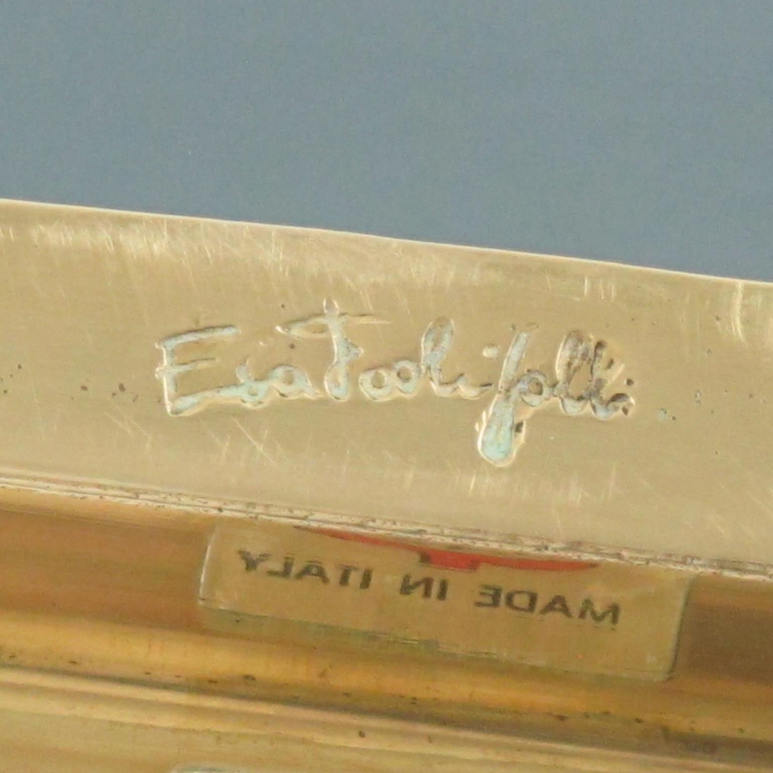 Métal Centre de table en bronze doré de l'Artistics Esa Fedrigolli en vente
