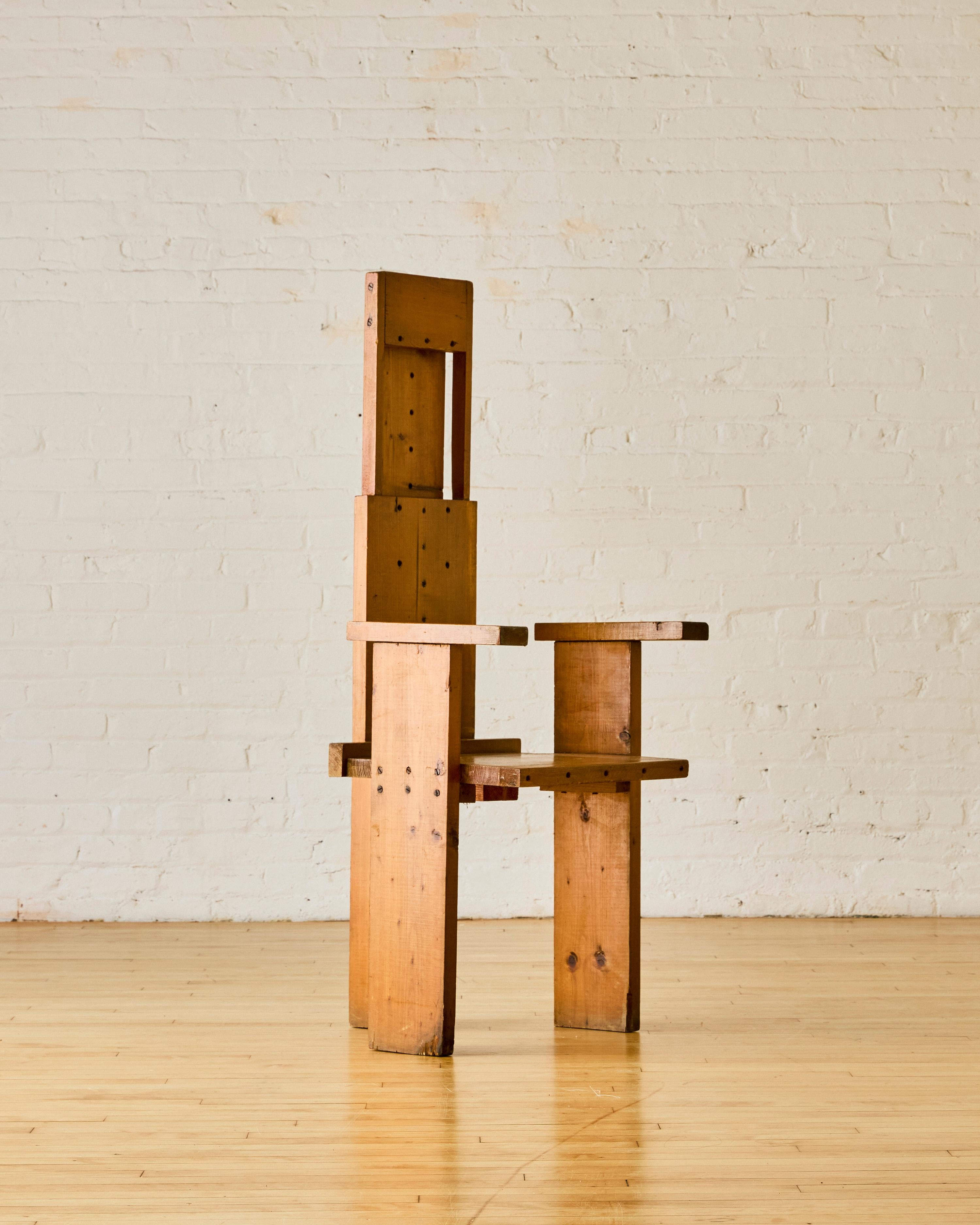 Italian artist made chair C. 1950's In Good Condition For Sale In Long Island City, NY